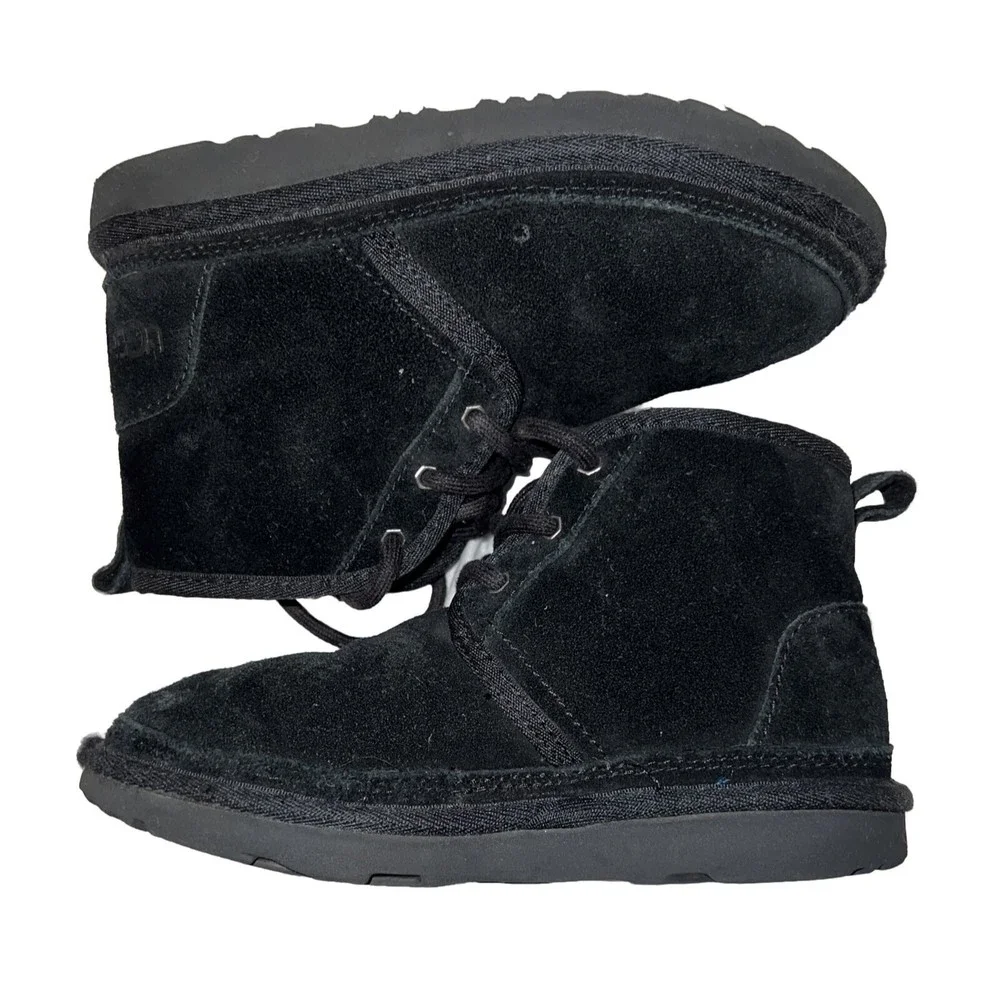Kids UGG Neumel Ankle Boots Suede‎  Size 1 US EU 32.5 Shoes Shearling Leather